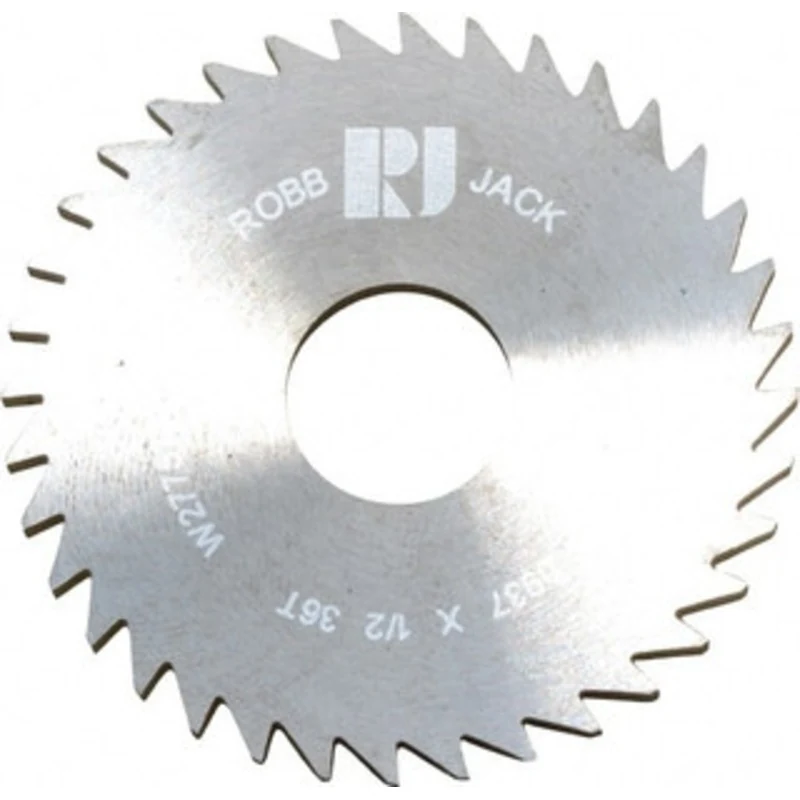 RobbJack 1-3/4 x 0.0937, 1/2 Arbor, 36-Tooth Solid Carbide Slitting & Slotting Saw Uncoated, RH Cut, Straight Teeth, ...